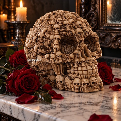 Multiple skulls head - multiple,