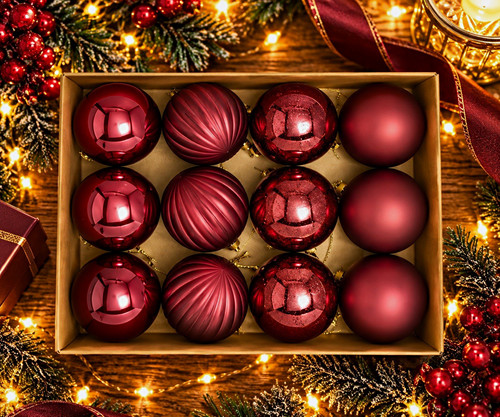 Set burgundy plastic - set,