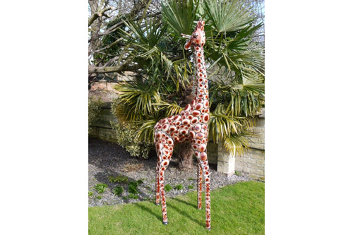 Large metal giraffe garden - giraffe,