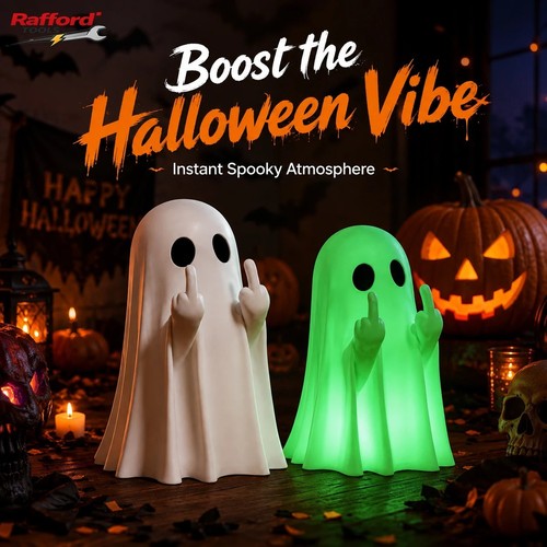 Cute middle finger ghost - finger,
