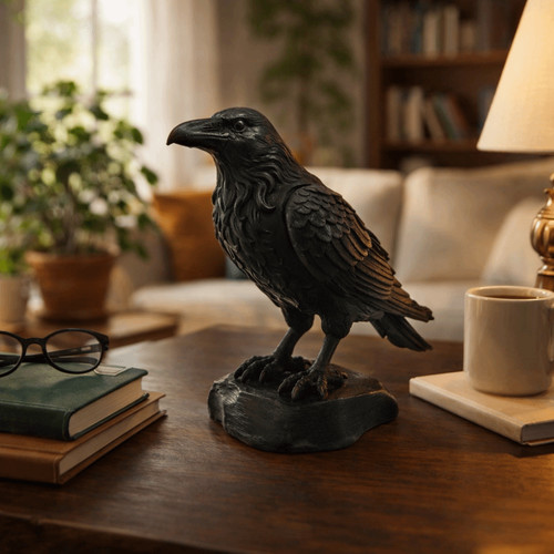 Crow statue crafts simulation - statue,