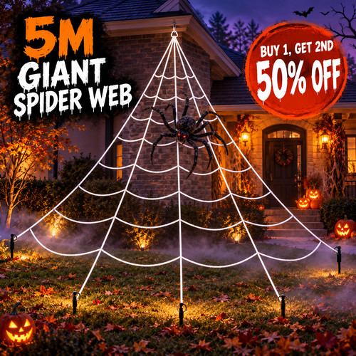 Large spider web halloween - 5m,