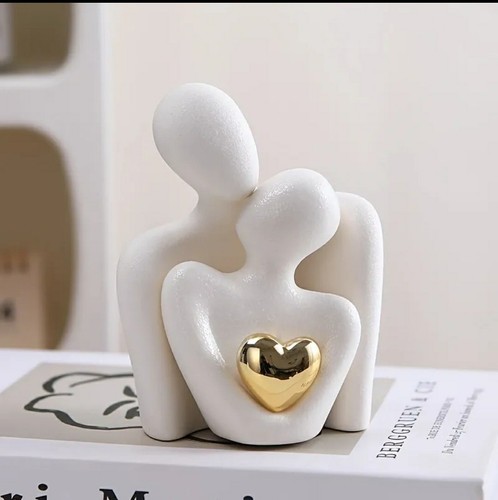 Modern couple statue with - couple,