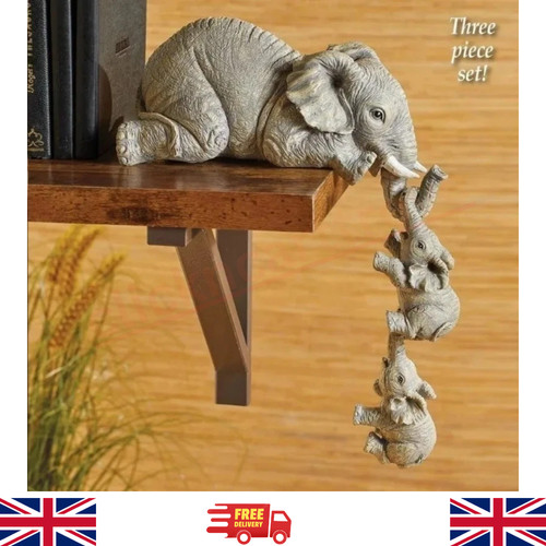Cute elephant figurine mother - figurine,