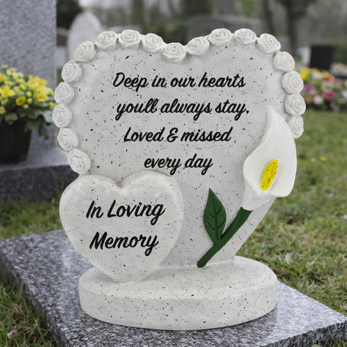 Double heart memorial - heart,