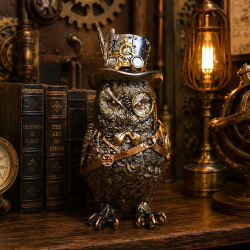 Steampunk gentleman owl - gentleman,