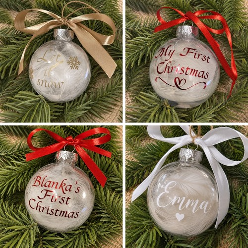 Personalised feather christmas - feather,