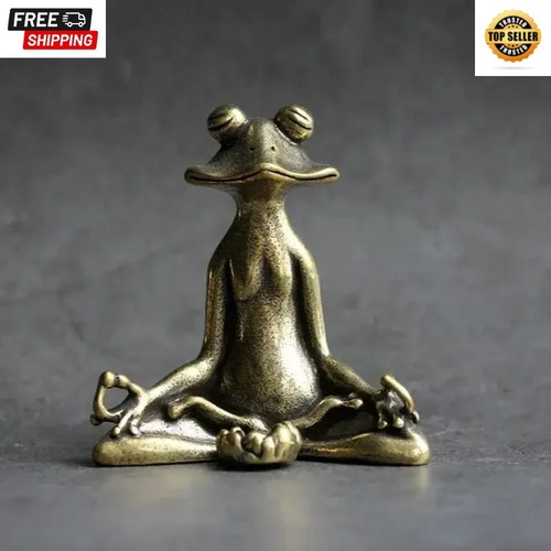 Antique brass meditation zen - brass,