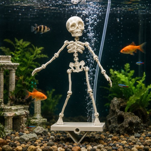 Dancing skeleton aquarium - skeleton,