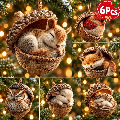 6pcs nature decor - 6pcs, christmas