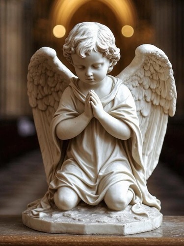 Printed praying angel - 3d,