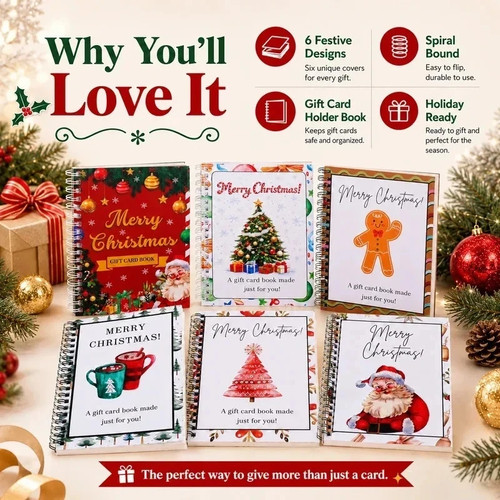 Christmas card gift book - christmas,