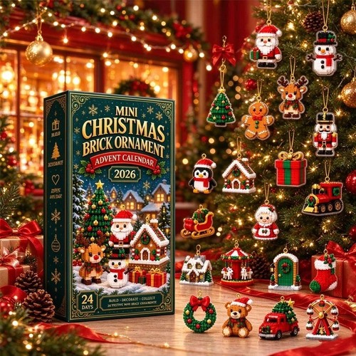 Mini christmas brick ornament - mini,