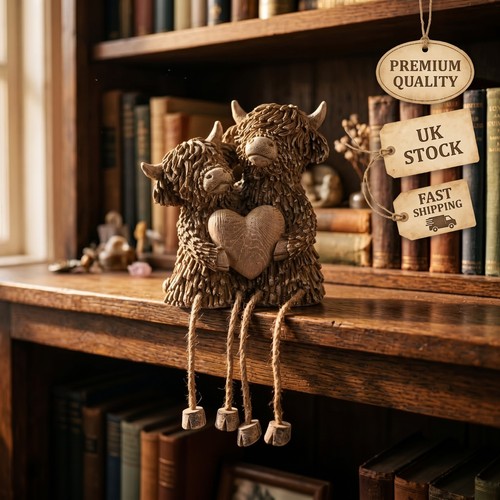 Hamish love you cow ornament - love,