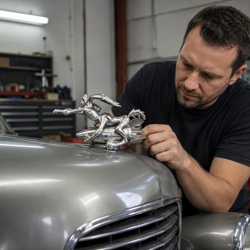 Hood ornament cartoon coyote - hood,