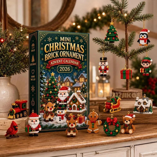 Mini christmas brick ornament - mini,