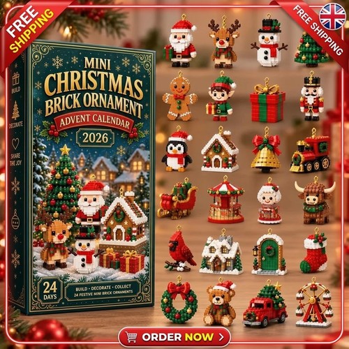 Mini christmas brick - brick, ornament