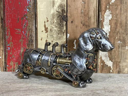 Steampunk sausage dog - steampunk,