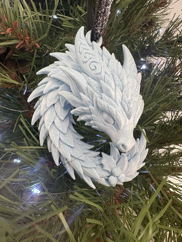 Printed dragon christmas - dragon,