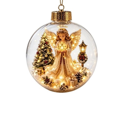 Light christmas bauble - light, up