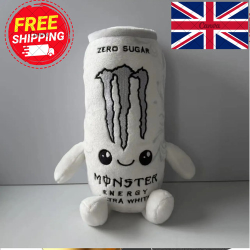 White energy drink can - energy,