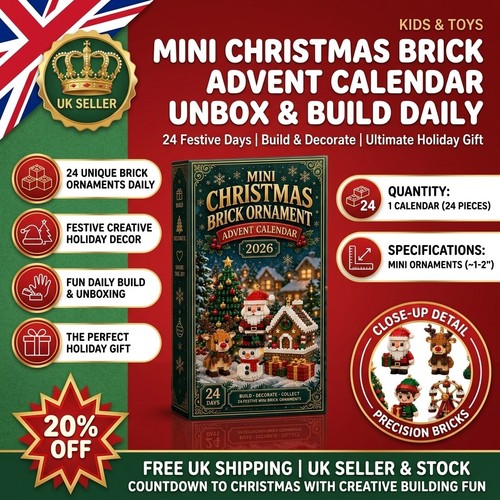 Mini christmas brick - christmas, ornament
